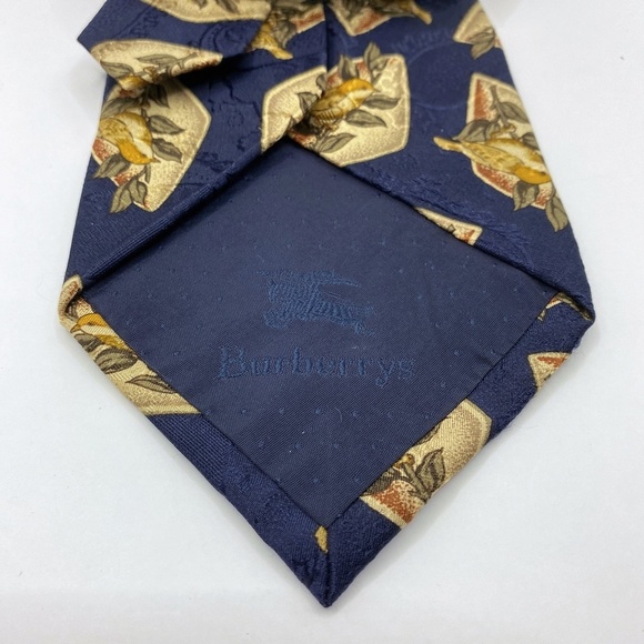 Burberrys of London Bird 100% Silk 4" Neck Tie - Picture 3 of 6